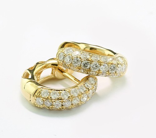Brillant creolen diamanten - brillant,