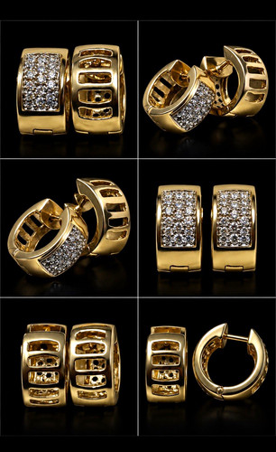 Creolen 585 gelbgold mit - 585/-gelbgold,
