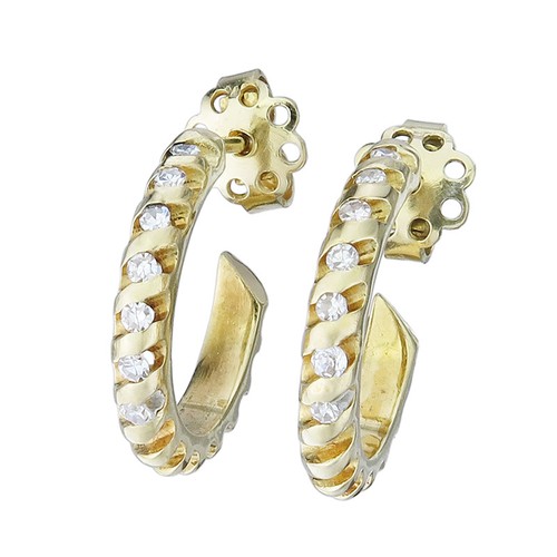 Creolen diamanten 750er - diamanten,