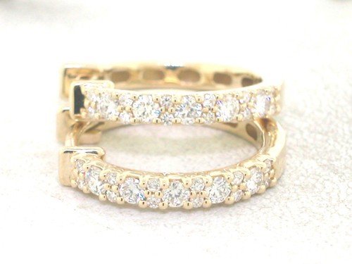 Brillant creolen 585 - brillant, gelbgold