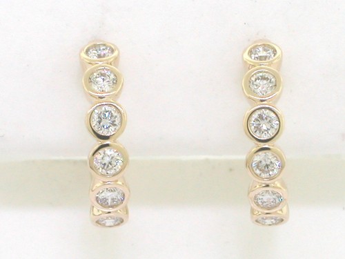 Brillant creolen 585 - 585, gelbgold