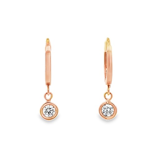 18kt 750 roségold ohrringe - roségold,