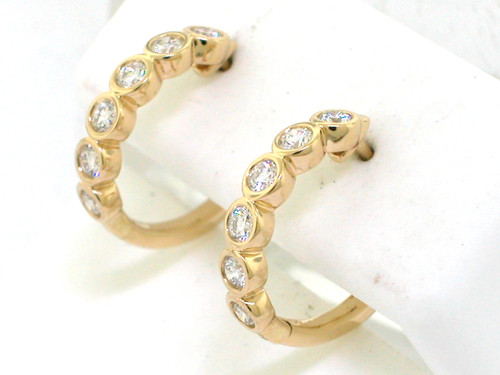 Brillant creolen 750 - brillant, gelbgold
