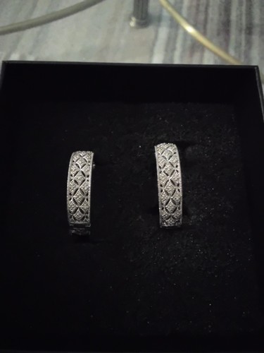 Creolen mit diamanten 925 - diamanten,