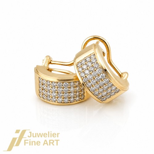Ohrringe diamant creolen - ohrringe-diamant-creolen, mit