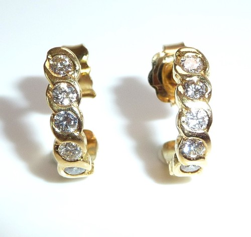 Ohrringe creolen 750 gold - ohrringe,