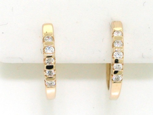 Brillant creolen 585 gelbgold - 585,