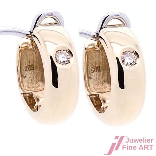 Creolen 585 gelbgold - creolen,