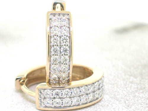 Brillant creolen 585 - brillant, gelbgold