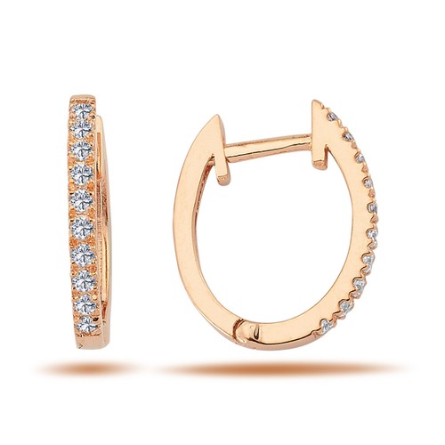 Oval creolen diamanten - oval,