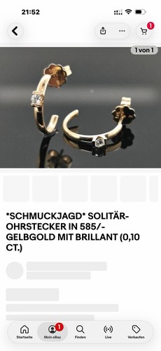 585 gelbgold creolen huggie - 585,