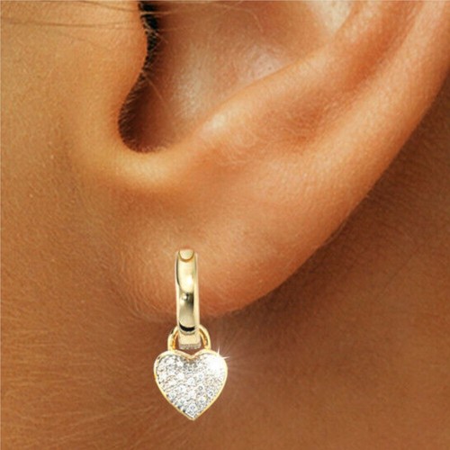 Creolen 585er gold diamanten - creolen,