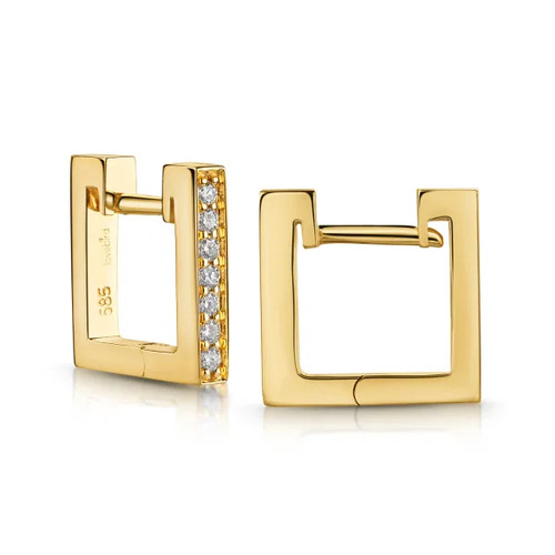 Lovebird klappcreolen gelbgold - klappcreolen,