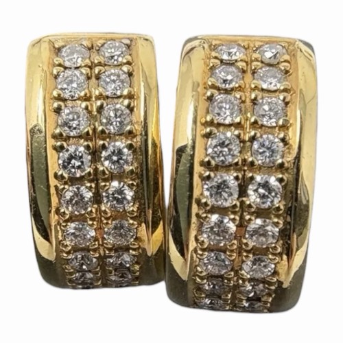 750 gold ohrringe - gold,