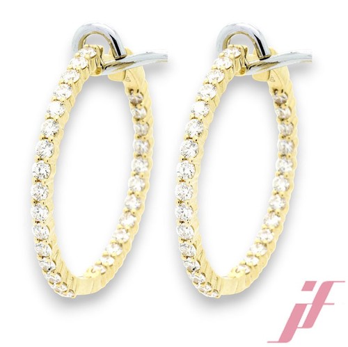Creolen 750 gelbgold mit - creolen,